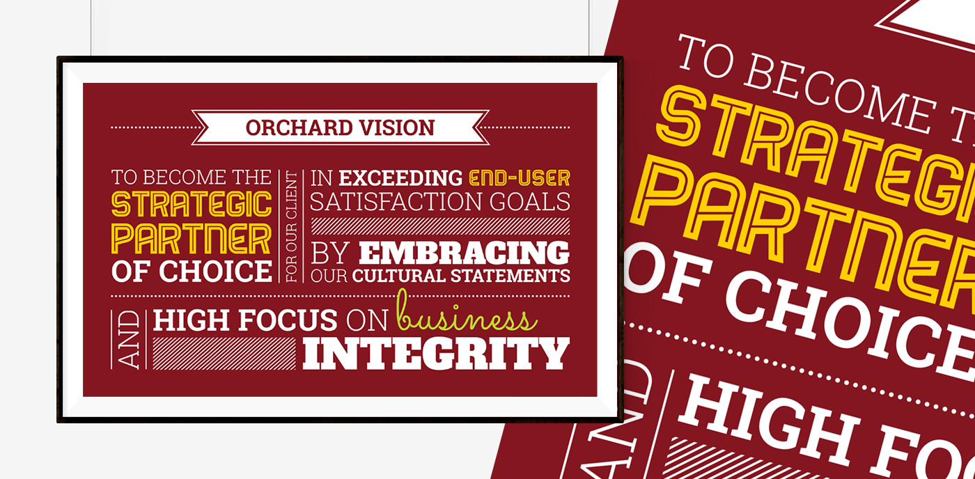 Orchard vision statement poster