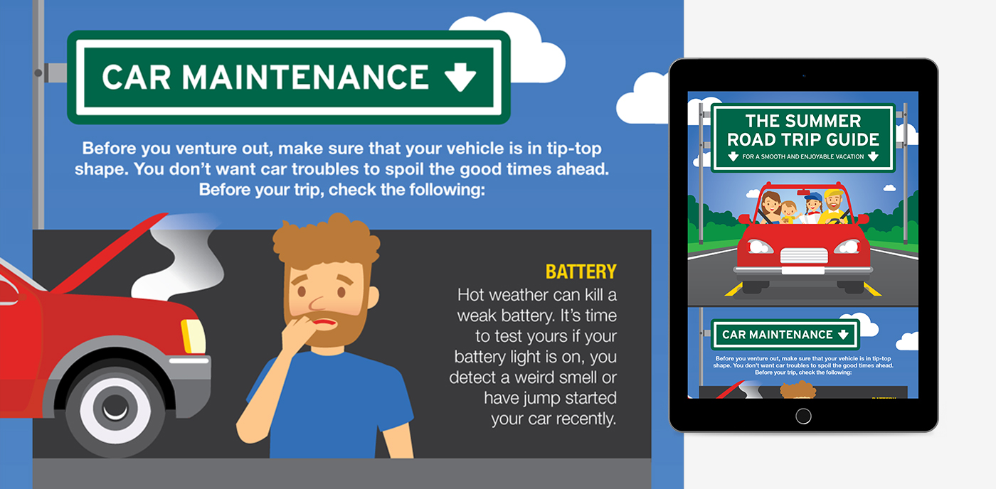 Mr. Tire The Summer Road Trip Guide infographic