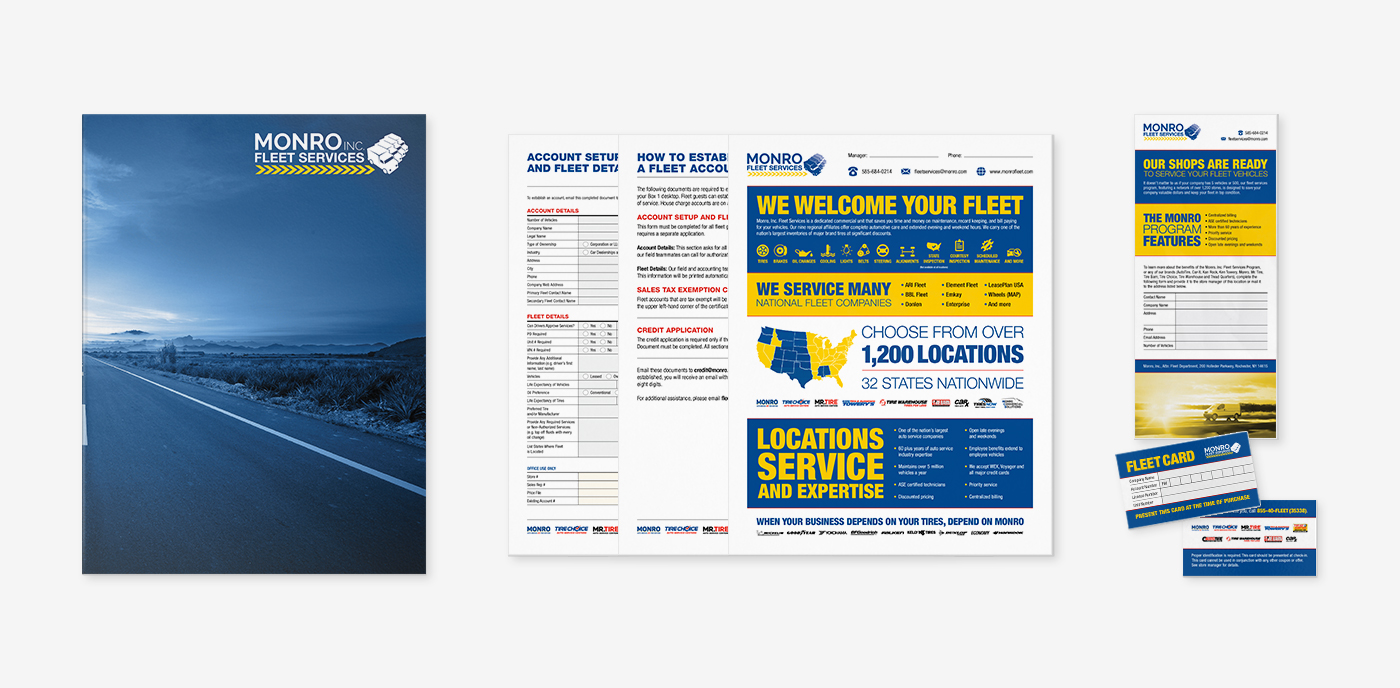 Folder, inserts, lead form and ID card